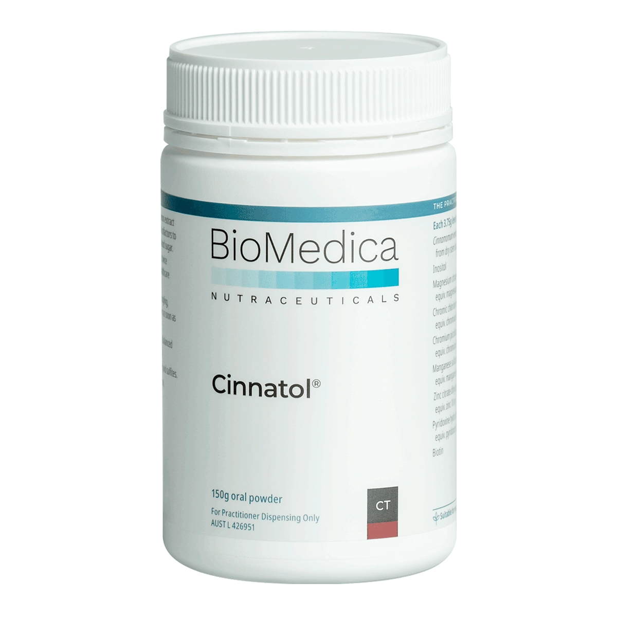 BioMedica Cinnatol 150g powder Blood Glucose Cinnamon Metabolic Support Australia Health Potential