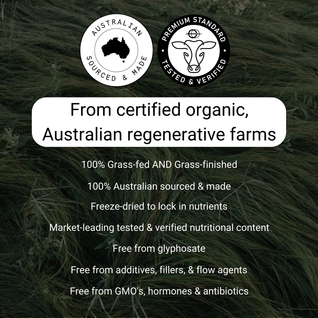 Organic Grass-Fed Beef Liver - 160 Capsules
