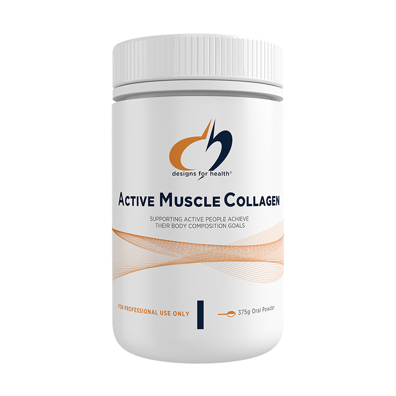 Designs for Health Active Muscle Collagen 375g BODYBALANCE Collagen Muscle Mass Bone Support Australia Health Potential