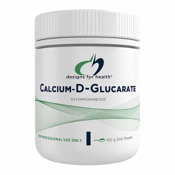 Designs for Health Calcium-D-Glucarate 100g Oestrogen Metabolism Liver Detox Support Australia Health Potential