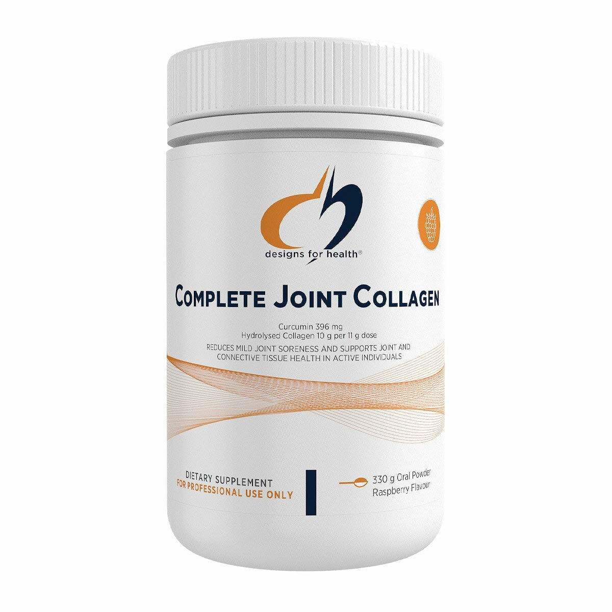 Designs for Health Complete Joint Collagen 330g Raspberry FORTIGEL TENDOFORTE Joint Cartilage Tendon Support Australia Health Potential