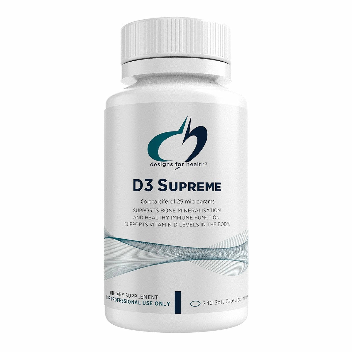 Designs for Health D3 Supreme 240 caps Vitamin D3 Bone Immune Muscle Calcium Support Australia Health Potential
