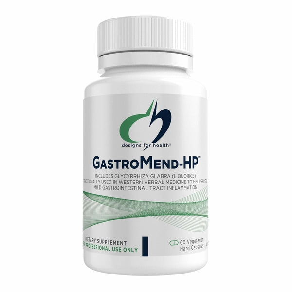 Designs for Health GastroMend-HP 60 caps DGL Mastic Zinc Carnosine Gut Inflammation Mucosal Support Australia Health Potential