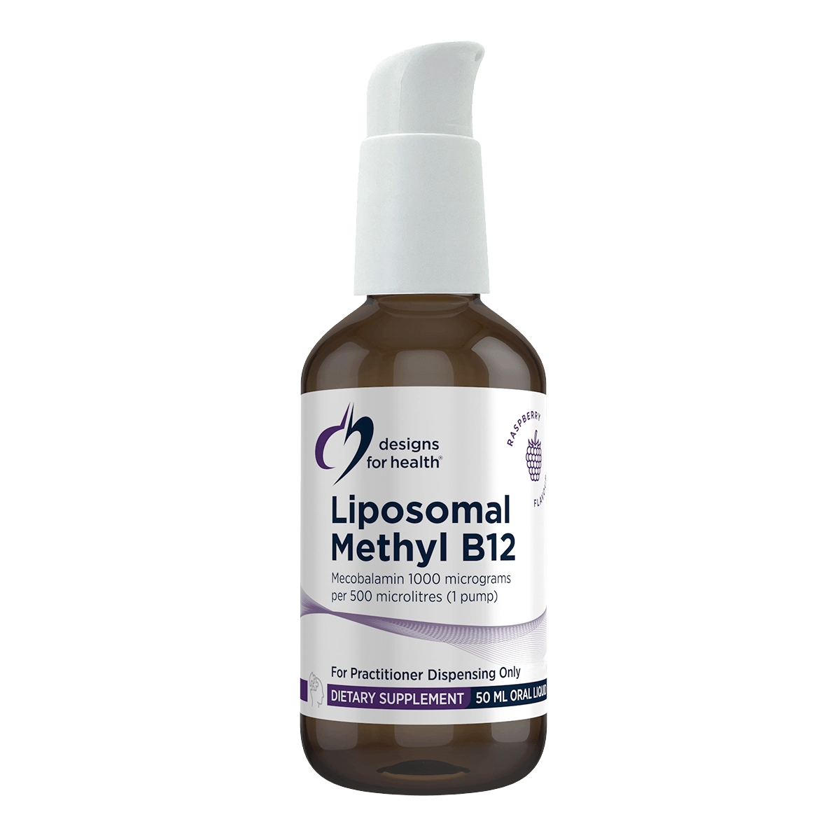Designs for Health Liposomal Methyl B12 50mL Zeta Tested B12 Energy Nervous System Homocysteine Support Australia Health Potential