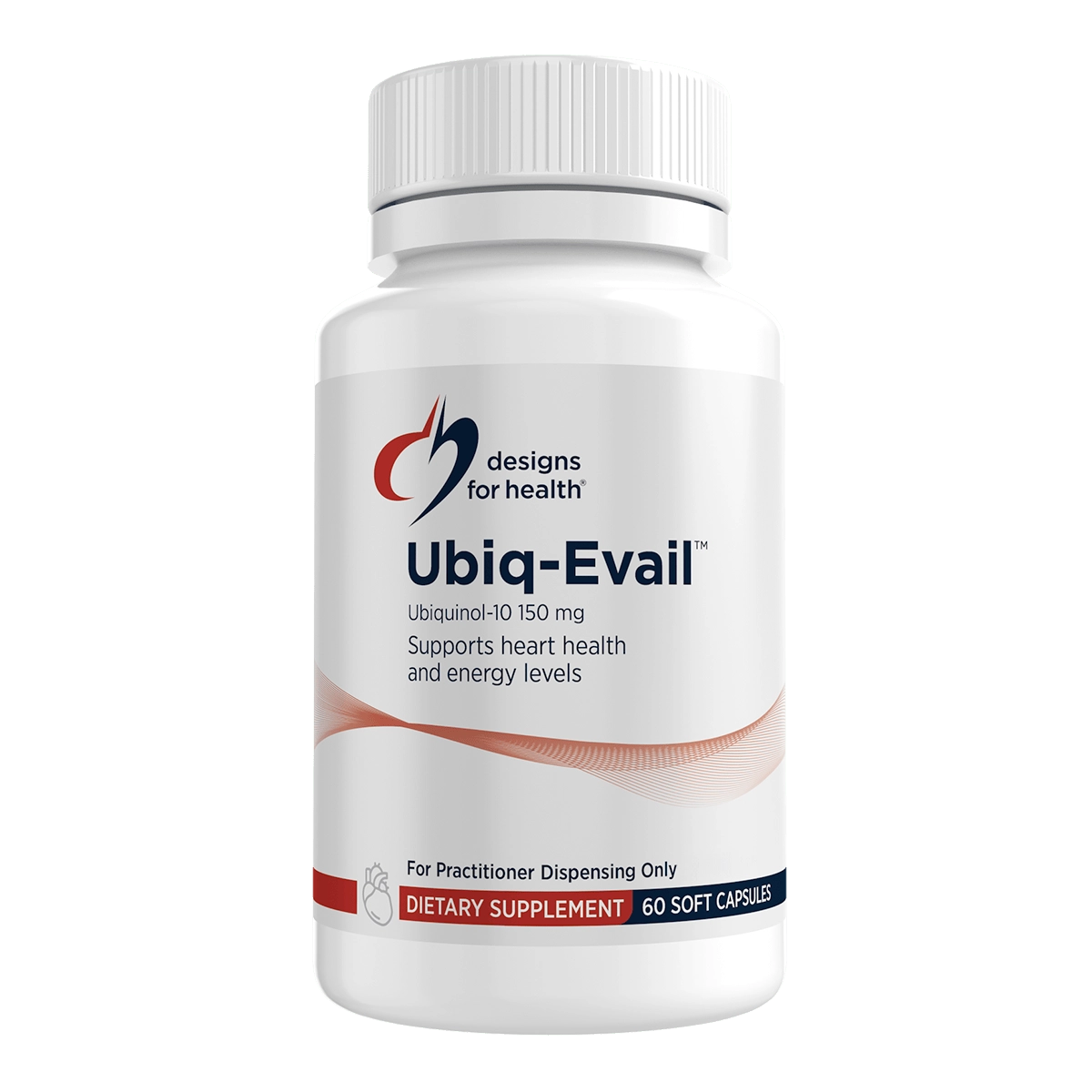 Designs for Health Ubiq-Evail 60 caps Kaneka Ubiquinol CoQ10 Energy Cardiovascular Antioxidant Australia Health Potential
