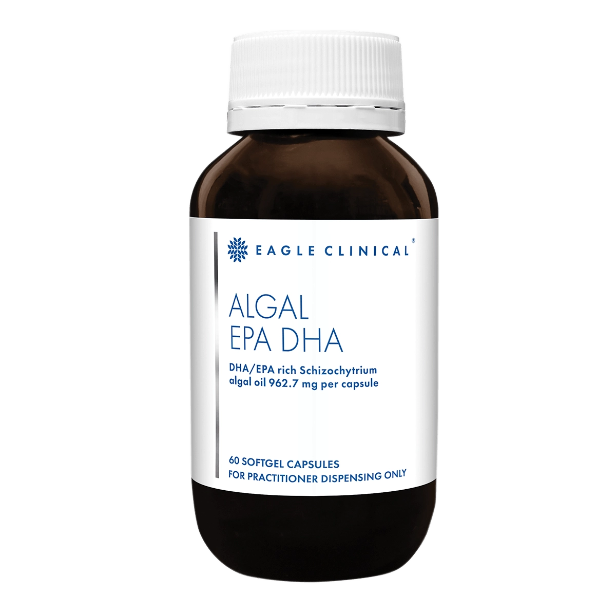 Eagle Clinical Algal EPA DHA 60 caps Vegan Algal Omega3 Brain Cognitive Cardiovascular Eye Health Australia Health Potential
