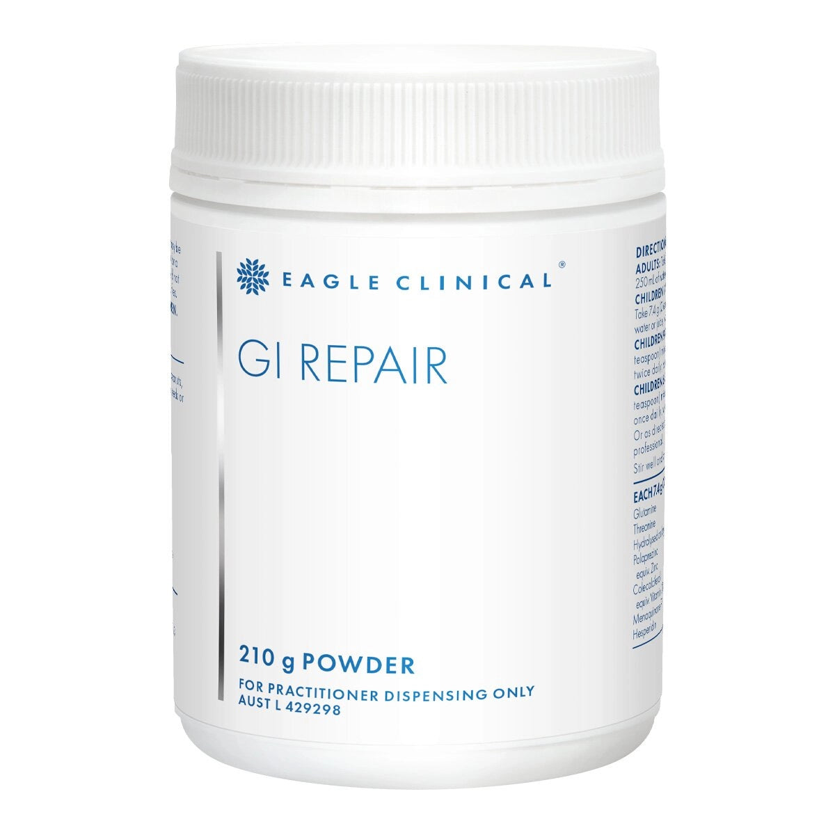 Eagle Clinical GI Repair Powder 210g Herb Free Gut Mucosal Repair Inflammation Collagen Support Australia Health Potential