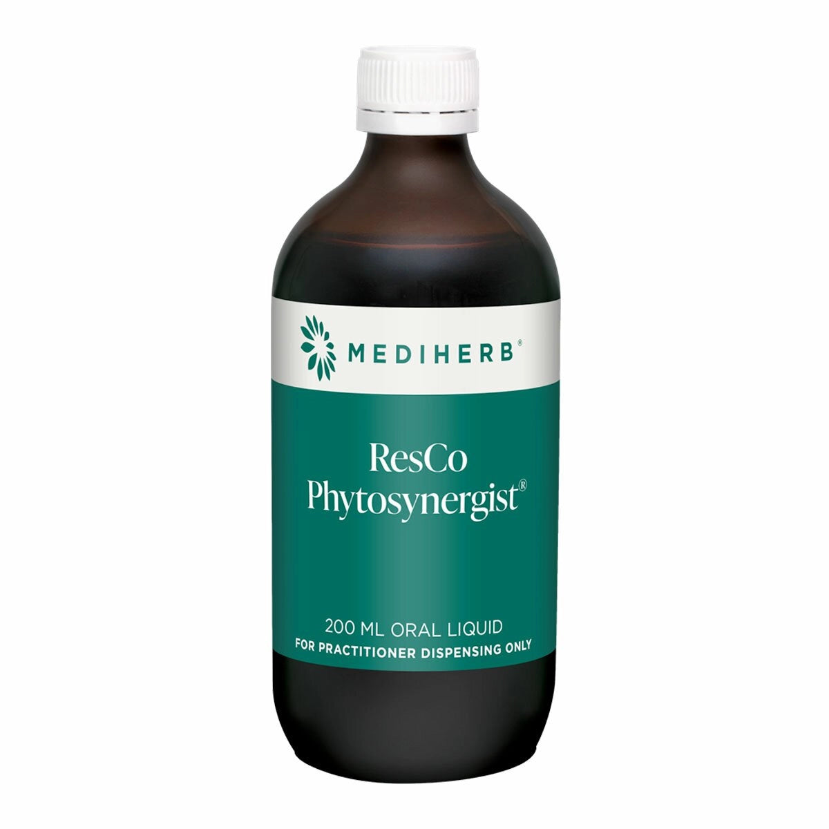 MediHerb ResCo Phytosynergist 200mL Licorice Mullein Grindelia Euphorbia Elecampane Catarrh Bronchial Cough Respiratory Health Australia Health Potential