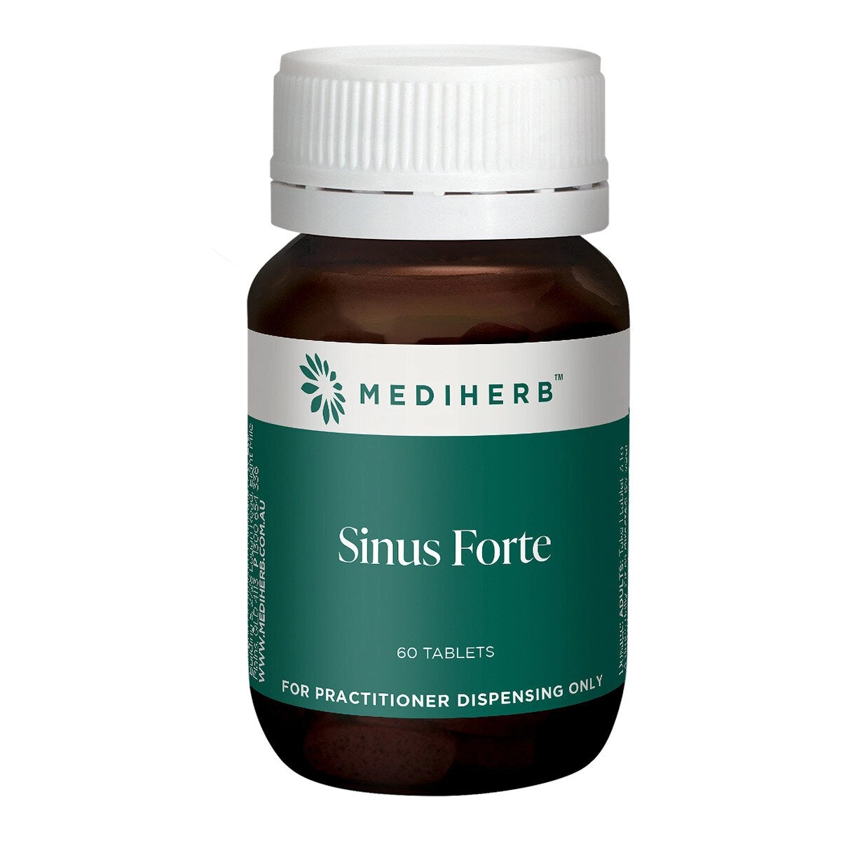 MediHerb Sinus Forte 60 Tabs Eyebright Golden Rod Echinacea Golden Seal Cayenne Sinusitis Allergic Rhinitis Hay Fever Australia Health Potential