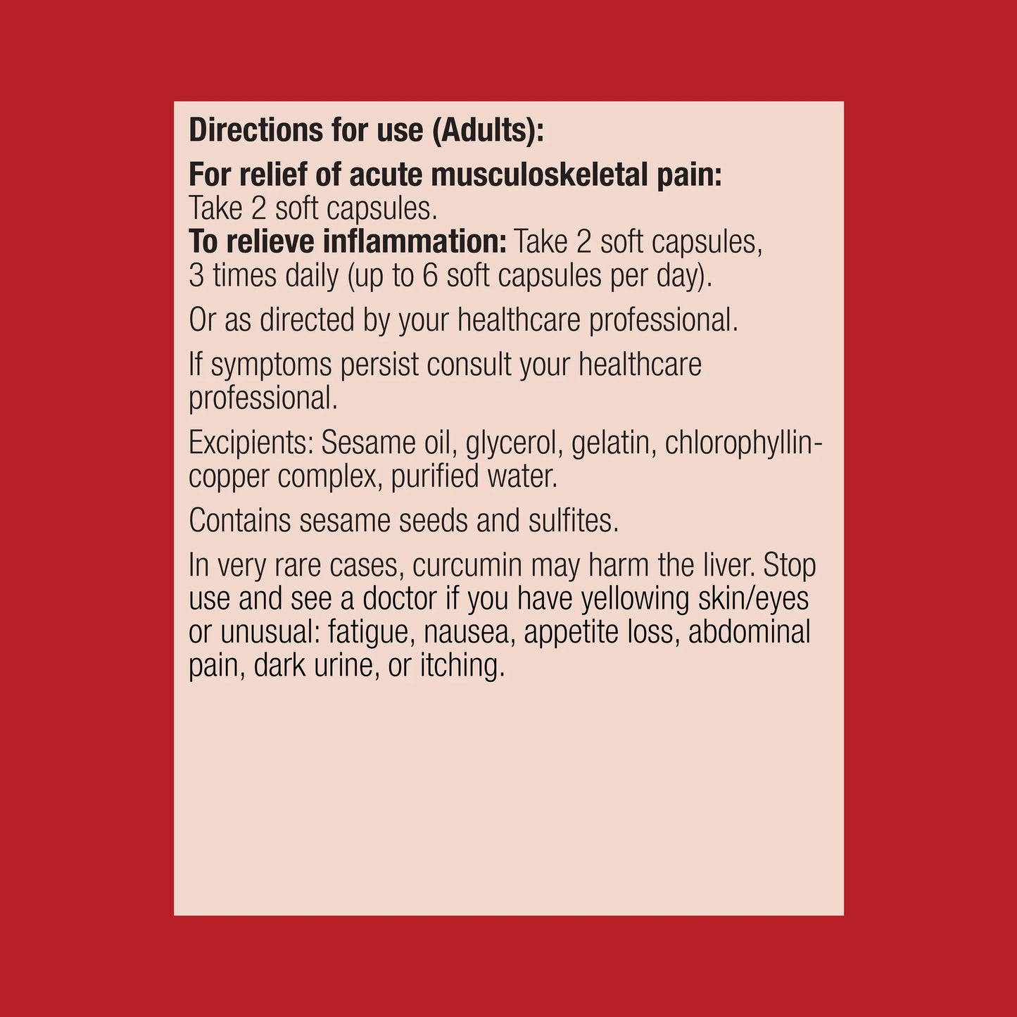 Metagenics Inflagesic Ingredients Panel Curcumin Boswellia SPEEDTECH Pain Inflammation Australia Health Potential