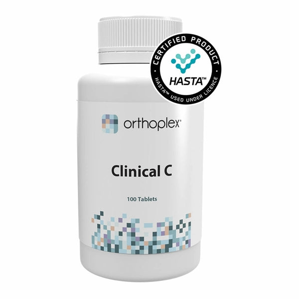 Orthoplex Clinical C 100 tablets, HASTA buffered vitamin C and glutathione formula for immune and antioxidant support – Health Potential