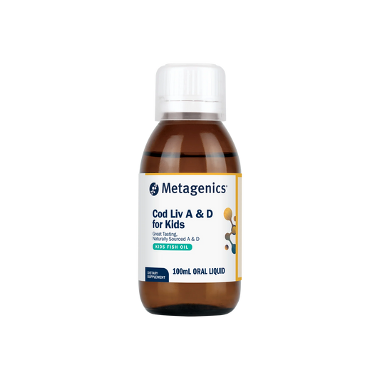 Metagenics Cod Liv A & D for Kids 100mL