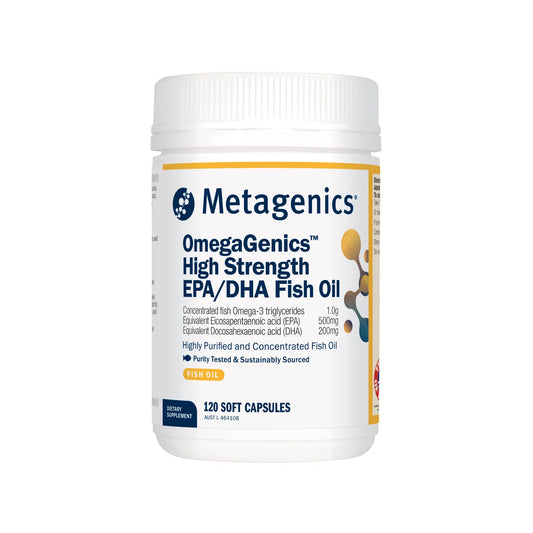 Metagenics OmegaGenics™ High Strength EPA/DHA Fish Oil 120 Capsules