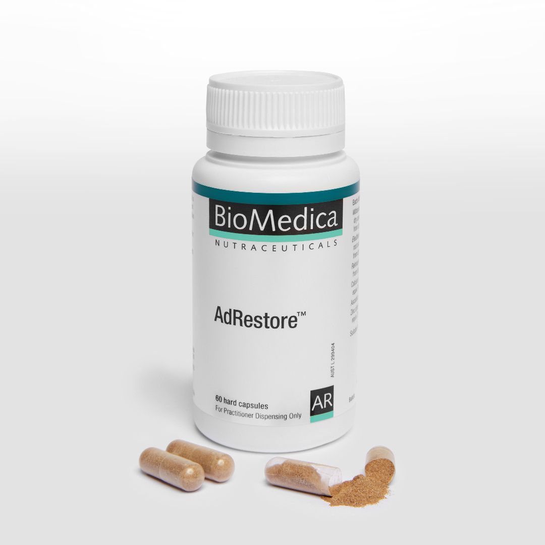 BioMedica AdRestore 60 caps Adaptogen Herb Stress Energy Capsules Australia Health Potential