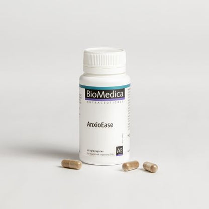 BioMedica AnxioEase 60 caps Holy Basil Passionflower Calm Anxiety Capsules Australia Health Potential