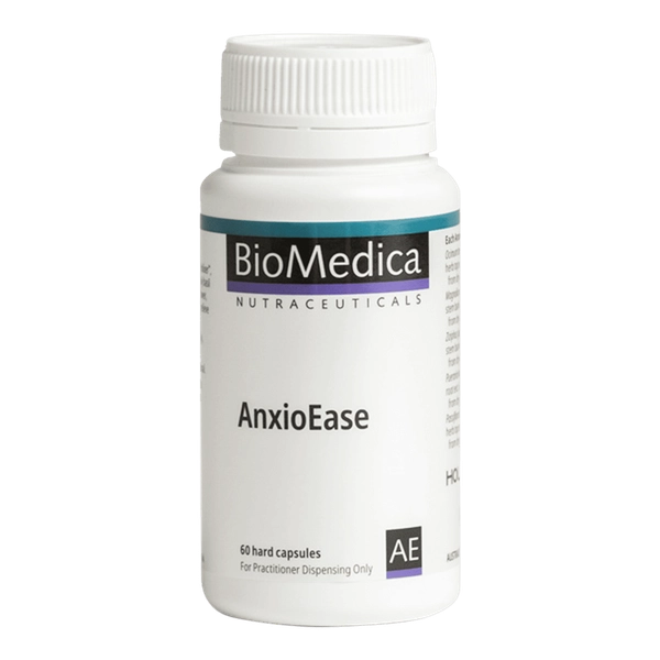 BioMedica AnxioEase 60 caps Stress Anxiety Nervous System Calm Support Australia Health Potential