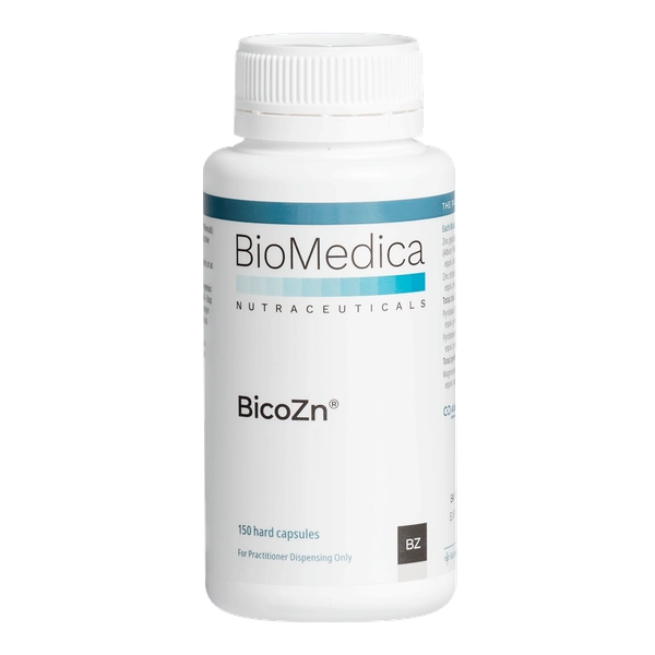 BioMedica BicoZn 150 caps Zinc Immune Skin Reproductive Neurotransmitter Support Australia Health Potential