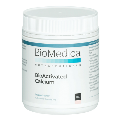 BioMedica BioActivated Calcium 240g Vanilla Bone Strength Collagen Joint Support Australia Health Potential