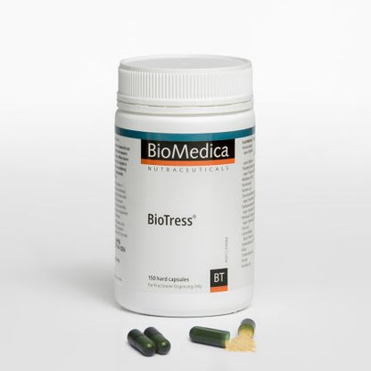 BioMedica BioTress 60 caps Comprehensive Multivitamin B Complex Energy Capsules Australia Health Potential
