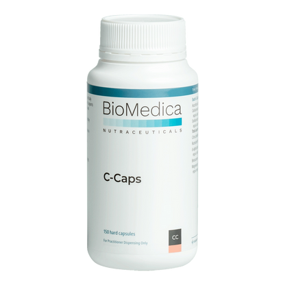 BioMedica C-Caps 150 caps Buffered Vitamin C Immune Connective Tissue Support Australia Health Potential