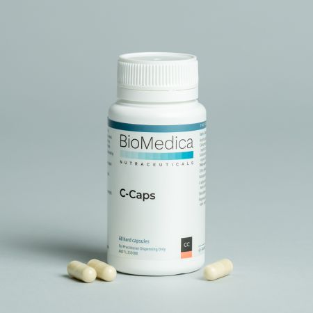 BioMedica C-Caps 60 caps Gentle Buffered Vitamin C Bioflavonoid Capsules Australia Health Potential