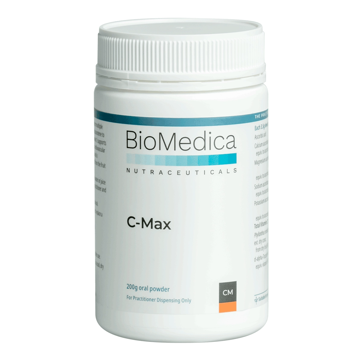 BioMedica C-Max 200g powder Vitamin C Immune Antioxidant Skin Connective Tissue Support Australia Health Potential