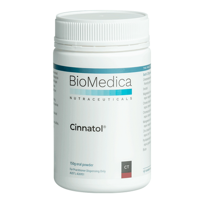 BioMedica Cinnatol 150g powder Blood Glucose Cinnamon Metabolic Support Australia Health Potential