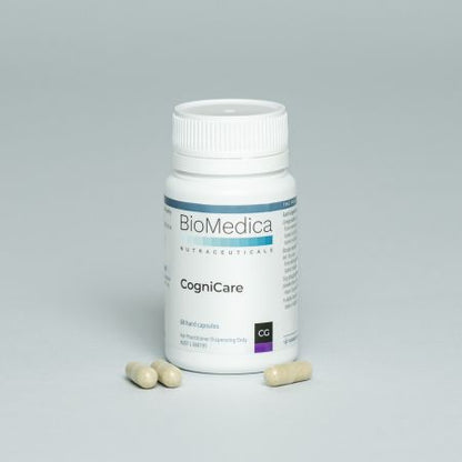 BioMedica CogniCare 60 caps Bacopa Ginkgo Phosphatidylserine Memory Capsules Australia Health Potential