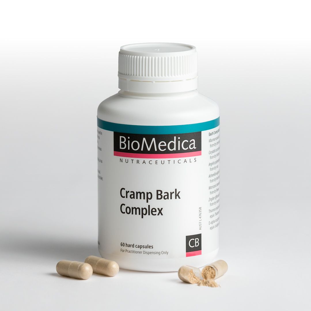 BioMedica Cramp Bark Complex 60 caps Cramp Bark Dong Quai Period Pain Capsules Australia Health Potential