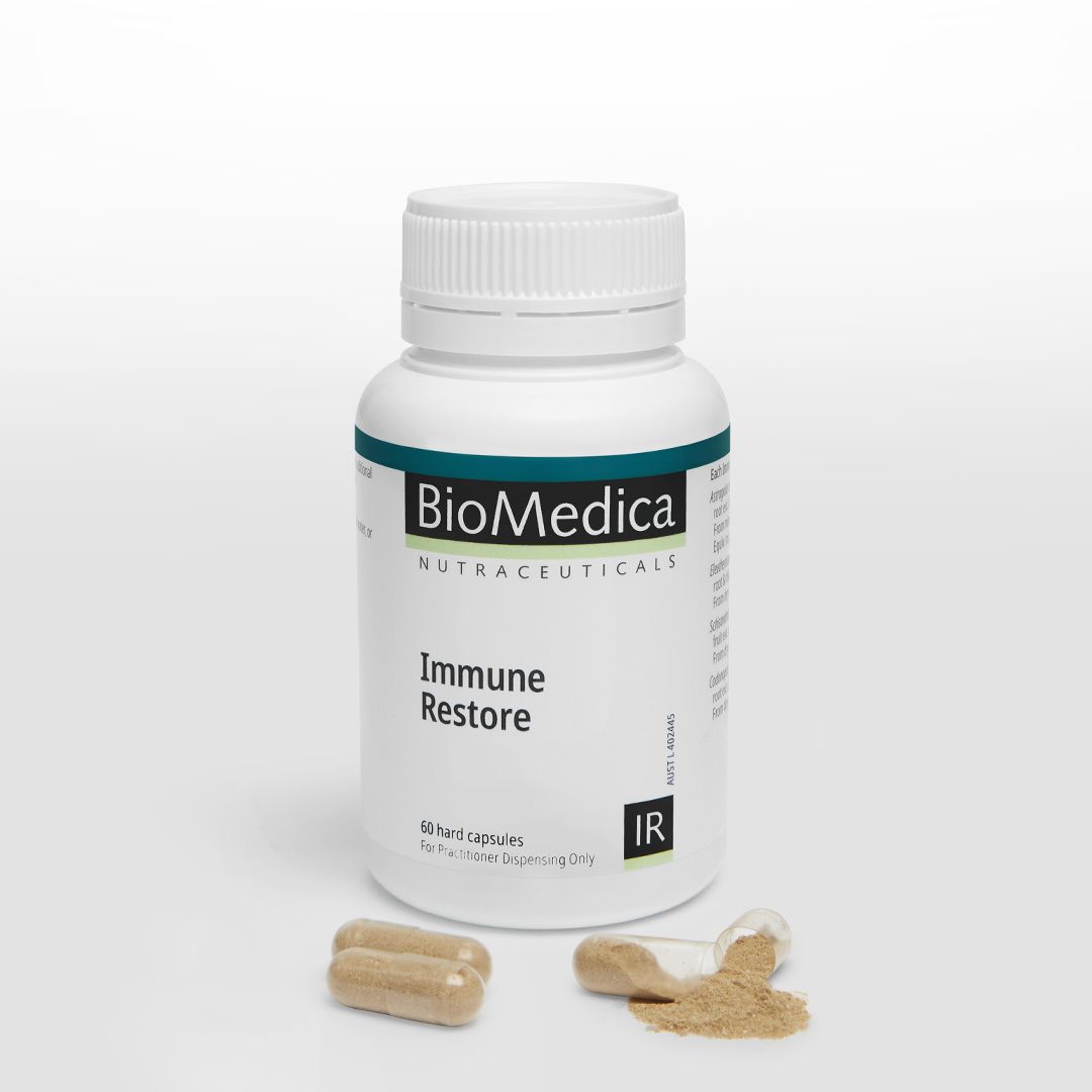 BioMedica Immune Restore 60 caps Astragalus Siberian Ginseng Immune Herbal Capsules Australia Health Potential