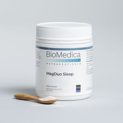 BioMedica MagDuo Sleep 300g Pine Lime Powder Dual Magnesium Herbal Sleep Powder Muscle Tension Nervous Tension Australia Health Potential