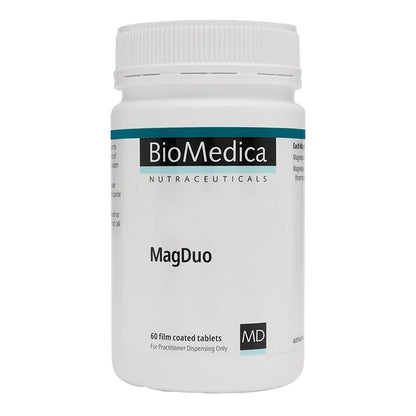 BioMedica MagDuo 120 tabs Magnesium Muscle Relaxation Energy Nervous System Support Australia Health Potential