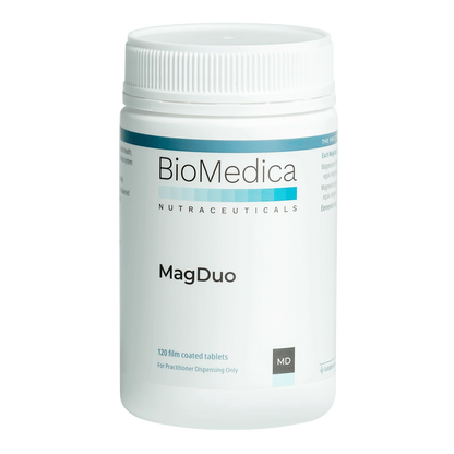 BioMedica MagDuo 120 tabs Dual Form Magnesium Citrate Glycinate High DoseMagnesium Muscle Relaxation Energy Nervous System Support Australia Health Potential