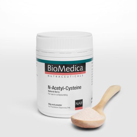 BioMedica N-Acetyl-Cysteine Berry 60g Pure NAC Superfood Berry Glutathione Powder Australia Health Potential