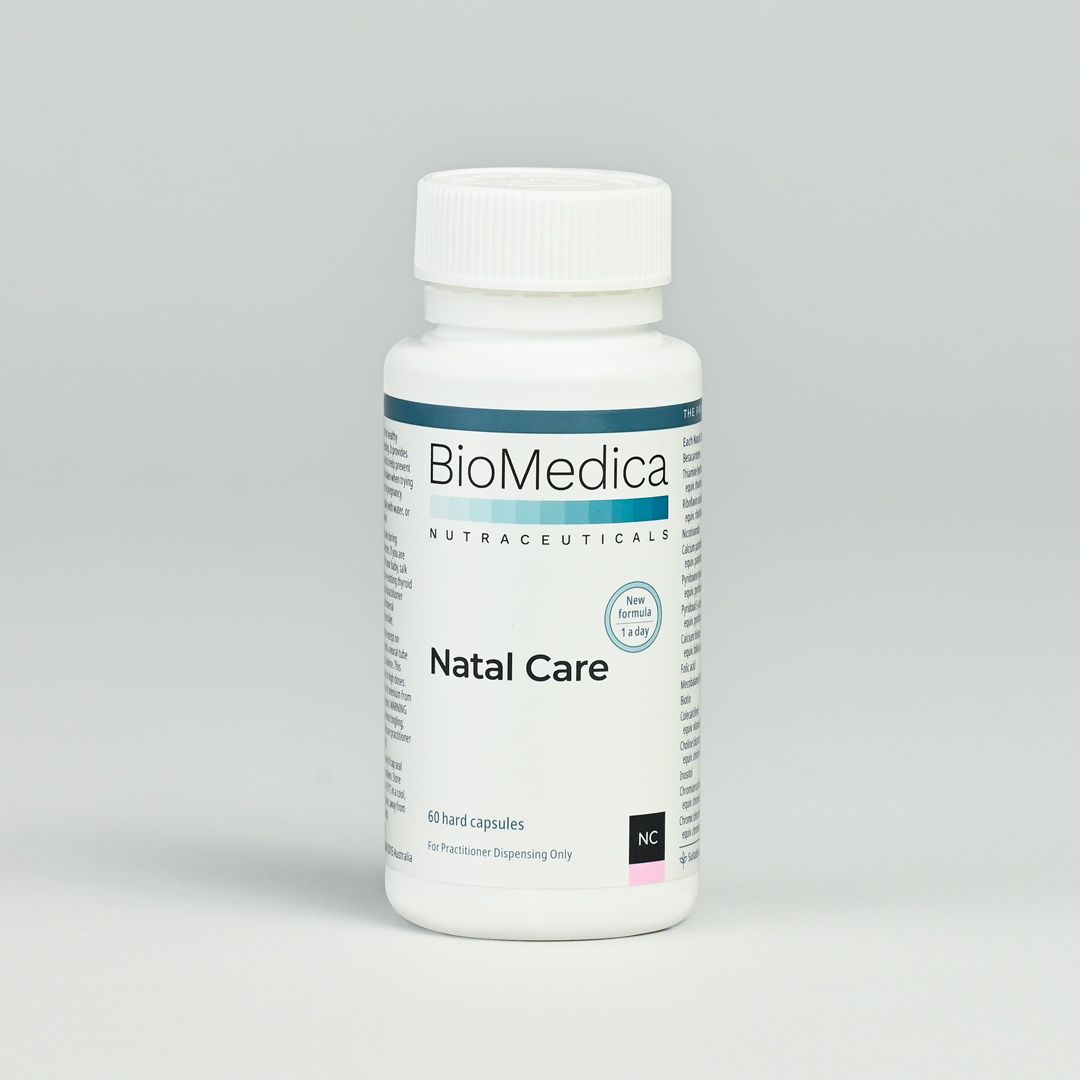 BioMedica Natal Care 60 caps Prenatal Folate Pregnancy Foetal Development Support Australia Health Potential