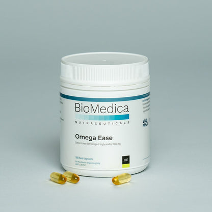 BioMedica Omega Ease 180 caps VivoMega EPA DHA Omega-3 Softgel Capsules Australia Health Potential