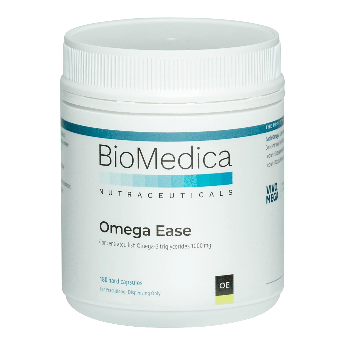 BioMedica Omega Ease 180 caps VivoMega EPA DHA Omega-3 Cardiovascular Brain Mood Support Australia Health Potential