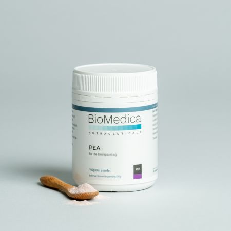 BioMedica PEA Natural Berry flavour powder Pure Micronised Palmitoylethanolamide Berry Australia Health Potential