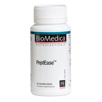 BioMedica PeptEase 60 tabs Heartburn Dyspepsia Gut Mucosal Relief Australia Health Potential