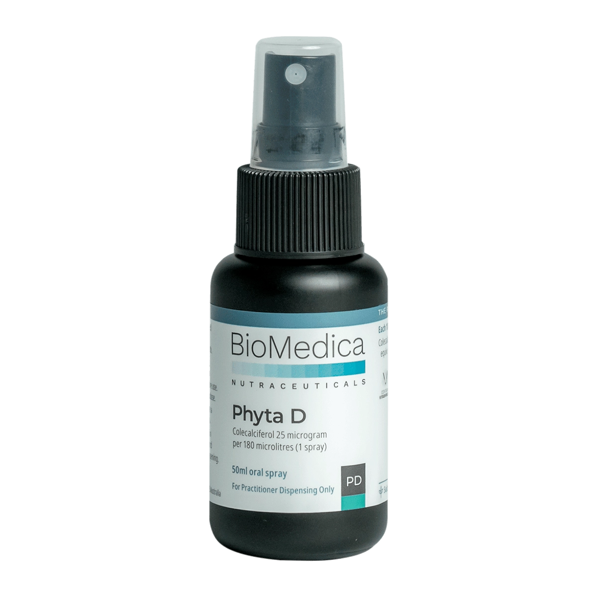 BioMedica Phyta D 50mL spray Vegan Vitamin D3 Bone Immune Muscle Support Australia Health Potential