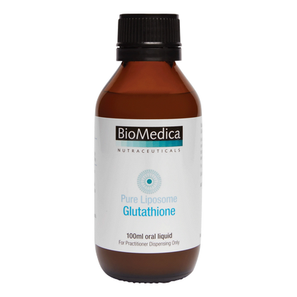 BioMedica Pure Liposome Glutathione 100mL Liposomal Glutathione Antioxidant Immune Liver Support Australia Health Potential