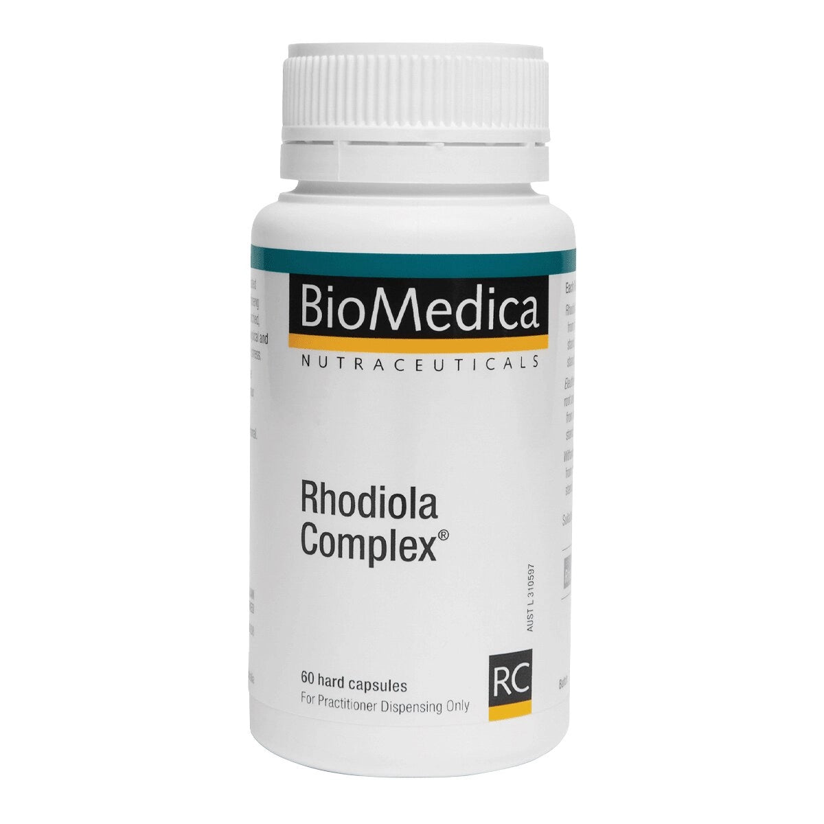 BioMedica Rhodiola Complex 60 caps  Rhodiolife Withania Siberian Ginseng Stress Relief Mental Endurance Adaptogen Support Australia Health Potential