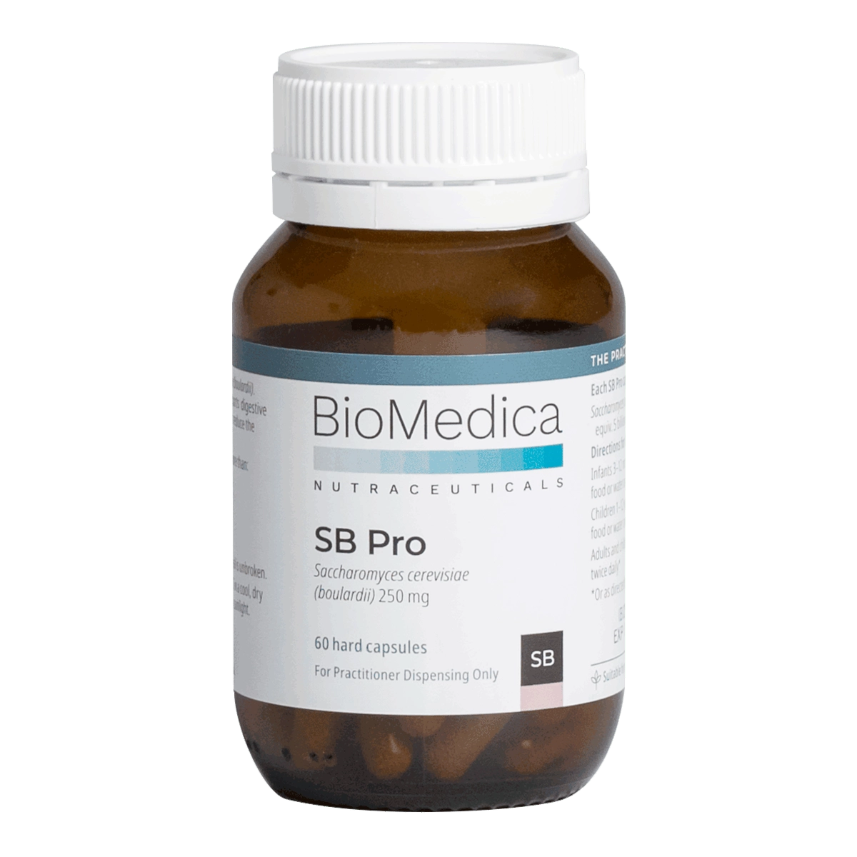 BioMedica SB Pro 60 caps Lactose Free Saccharomyces Boulardii Travel Probiotic room temperature Probiotic Digestive Bowel Immune Support Australia Health Potential