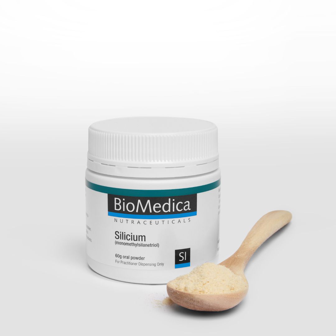 BioMedica Silicium 60g powder Orgono MMST Silicon Bioavailable Collagen Bone Powder Australia Health Potential