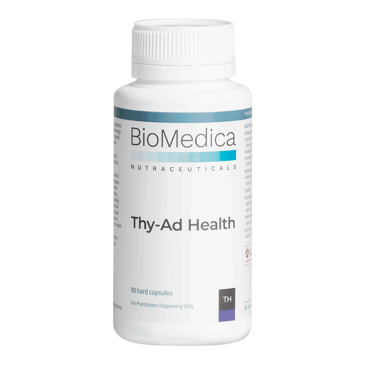 BioMedica Thy-Ad Health 90 caps KSM66 Ashwagandha Thyroid Adrenal B Vitamin Thyroid HPA Stress Energy Immune Support Australia Health Potential