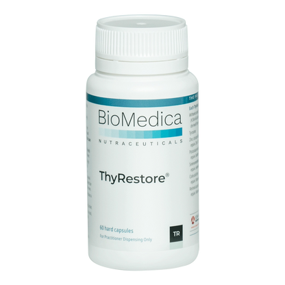 BioMedica ThyRestore 60 caps KSM66 Ashwagandha Iodine Selenium Thyroid Function Hormone Immune Antioxidant Support Australia Health Potential