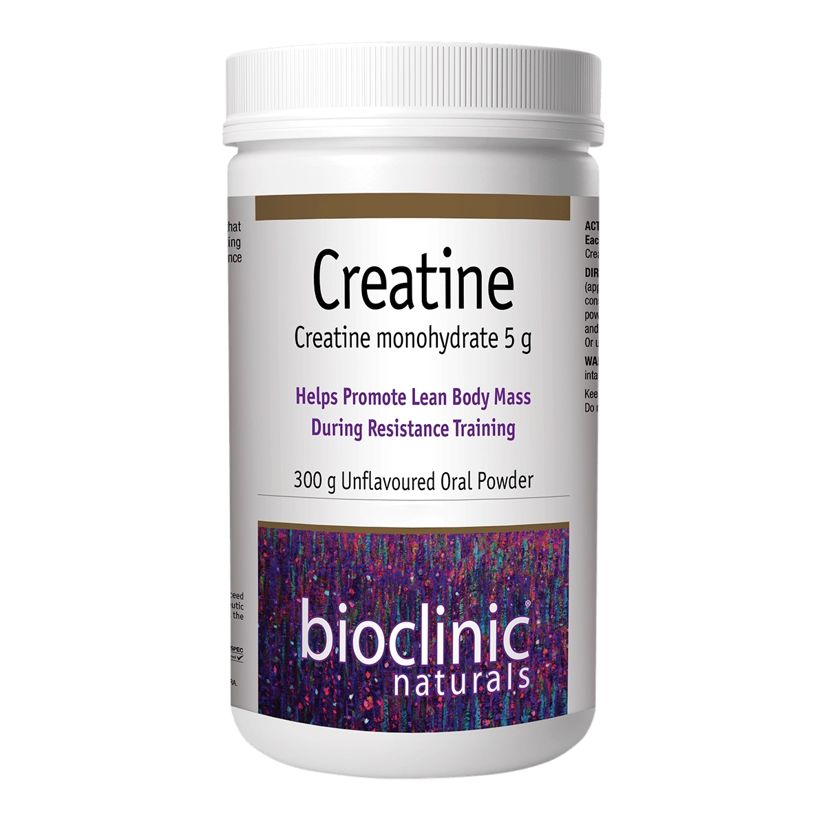 Bioclinic Naturals Creatine 300g powder creatine monohydrate muscle strength lean body mass cognitive performance Australia Health Potential