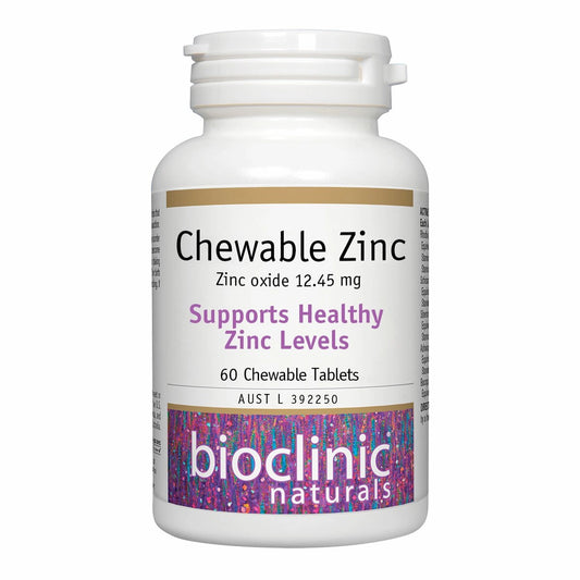 Bioclinic Naturals Chewable Zinc 60 tablets