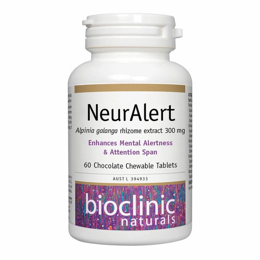 Bioclinic Naturals NeurAlert 60 chewable tabs