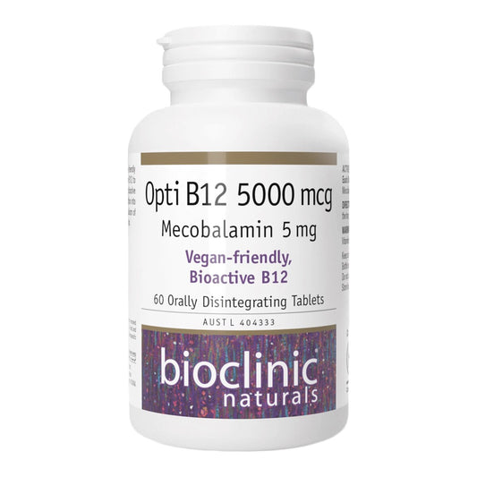 Bioclinic Naturals Opti B12 5000mcg 60 tablets